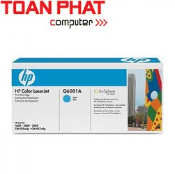 Mực in HP Q6001A Cyan - Mầu xanh-Canon LBP 5000, 5100 HP CLj 1600, 2600N, 2605, 2605DN, 2605DTN HP MFP CM 1015, 1017 In được 2,000 trang.