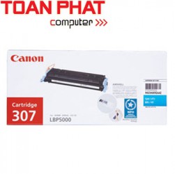 Mực in Laser Canon 307 (Cyan)  Mầu xanh Canon LBP 5000, 5100 HP CLj-1600,2600N,2605,2605DN,2605DTN HP MFP CM-1015, 1017 In được 2000 trang 