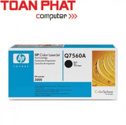 Mực in Laser HP Q7560A Black - Mầu đen HP CLj 2700, 2700N, 3000, 3000N, 3000DN In được 6,500 trang.