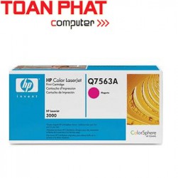 Mực in Laser HP Q7563A Magenta - Mầu đỏ-HP CLj 2700, 2700N, 3000, 3000N, 3000DN In được 3,500 trang.