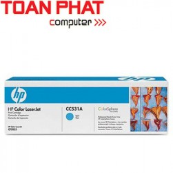 Mực in Laser HP CC531A Cyan - Mầu xanh-HP CP 2025N, 2025DN, 2025x HP CM 2320N, 2320nF, 2320Fxi In được 2,800 trang.