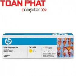 Mực in Laser HP CC532A Yellow - Mầu vàng-HP CP 2025N, 2025DN, 2025x HP CM-2320N, 2320nF, 2320Fxi In được 2,800 trang.