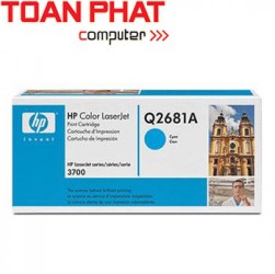 Mực in HP Q2681A-Cyan - Mầu xanh-HP CLj 3700DN, 3700DTN In được 6,000 trang.