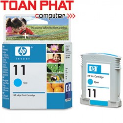 Mực in phun mầu HP 11 - C4836AA Cyan-Mầu xanh dùng cho máy HP Officejet 9110 9120 9130 AIO HP Officejet Pro K-850 HP Business Inkjet CP1700 1000 1100 1200 2000 2200 2250 2230 2280 2300 2600 2800 HP Designjet 10ps 20ps 50ps 100 120