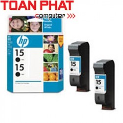 Mực in phun mầu HP 15 twin - CC626A Black - Bộ đôi mầu đen dùng cho máy HP Deskjet 810C, 840C,845C,920C,948C, 3820 HP PSC 500,750,950 AIO HP Officejet V40,5110 AIO