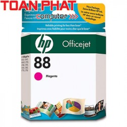 Mực in phun mầu HP 88 - C9392A Magenta - Mầu đỏ-HP Officejet Pro K550, K550dtn, K5400dn, K5400dtn HP Officejet Pro K8600, K8600dn HP Officejet Pro L7580, L7590 