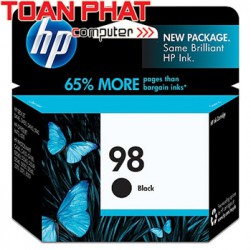 Mực in phun mầu HP 98 - C9364W Black - Mầu đen-dùng cho: HP Deskjet D4160 HP PhotoSmart D5160, 8030, C4180, 2575 AIO HP Officejet H470, H470b, 6310 AIO 