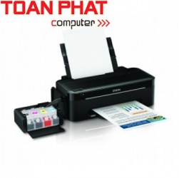 Máy in Phun 04 màu Epson L100 - Khổ A4 - Máy in có bộ tiếp mực ngoài chính hãng Epson (BHành 12 tháng)