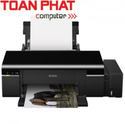 Máy in Phun 06 mầu EPSON L800 - Khổ A4 - gắn sẵn bộ tiếp mực ngoài chính hãng BH 12 tháng ( đã có hàng!)