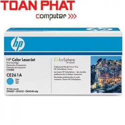 Mực in Laser HP CE261A (Cyan) - Mầu xanh - Dùng cho HP CP4025 / CP4525
