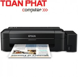 Máy in Phun 04 màu Epson L300 - Khổ A4 - Máy in có gắn sẵn bộ tiếp mực ngoài chính hãng Epson (BHành 12 tháng)