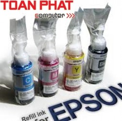 Mực nước in Phun mầu Epson T6642 dùng cho L100, L110, L200, L210, L300, L350, L355, L550 Cyal - Xanh - dung tích 70ml