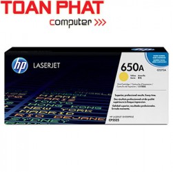 Mực in Laser mầu HP 650A Yellow (CE272A) - Màu vàng cho máy LaserJet CP5520, CP5525