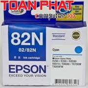 Mực Epson T0822N Cyan - Mầu Xanh - Dùng cho Stylus Photo R270/ R290/ R390/ RX590/ RX610/ TX700W/ T50)