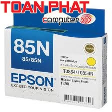 Mực Epson T0854N Yellow - Mầu Vàng - Dùng cho Stylus Photo R1390, T60