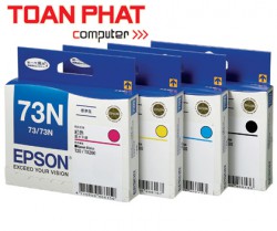 Mực in EPSON 73N Black Ink Cartridge (T0731N) - Màu đen - Dùng cho máy in T13, T11, T10, T30, TX111, TX121, TX200,TX101, TX400, CX8300, CX6900F, CX9300, CX5500, CX5700, CX7300, CX 5500, C90, C79, C110...