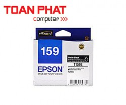 Mực in phun màu Epson T159 Matte Black Ink Cartridge (C13T159890) - SP R2000