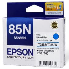 Mực Epson T0852N Cyan - Mầu Xanh - Dùng cho Stylus Photo R1390, T60