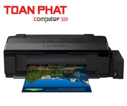 Máy in Phun mầu Epson L1800 - Khổ A3 - gắn sẵn bộ tiếp mực ngoài 06 mầu chính hãng