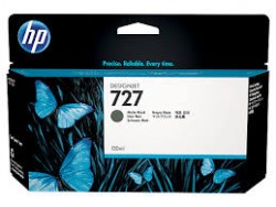 Mực in Phun màu B3P22A HP 727 130-ml  matte black Ink Cartridge HP 727 130-ml - Màu đen mờ - Dùng cho HP T920