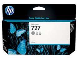 Mực in Phun màu B3P24A  HP 727 130-ml  Gray Ink Cartridge HP 727 130-ml - Màu xám - Dùng cho HP T920